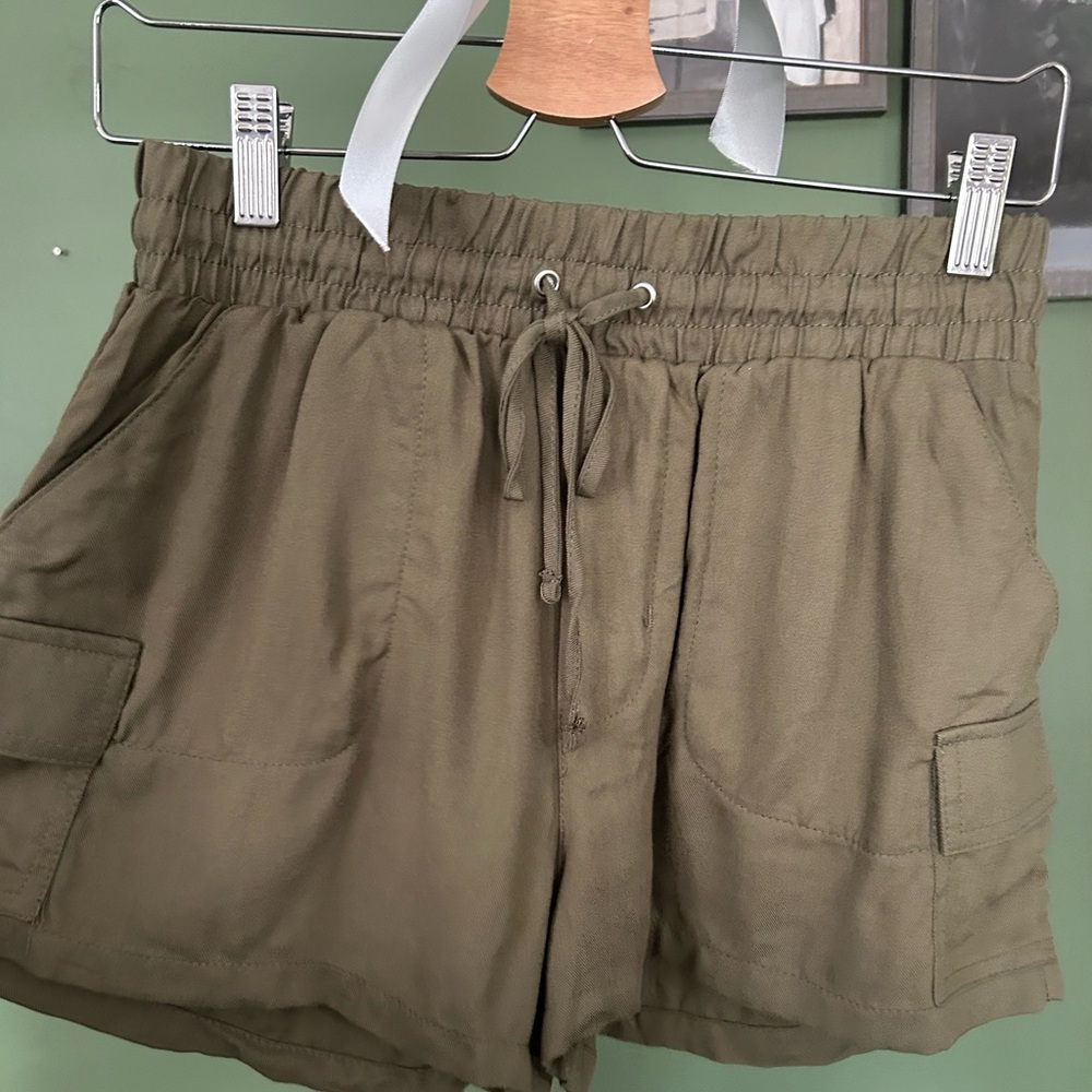 Olive Green Women's Shorts